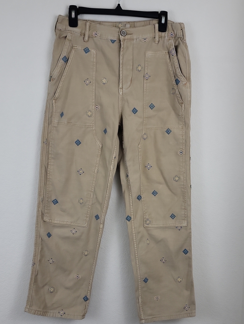 Anthropologie Pilcro The Roamer Khaki Utility Pants Cropped Size 29